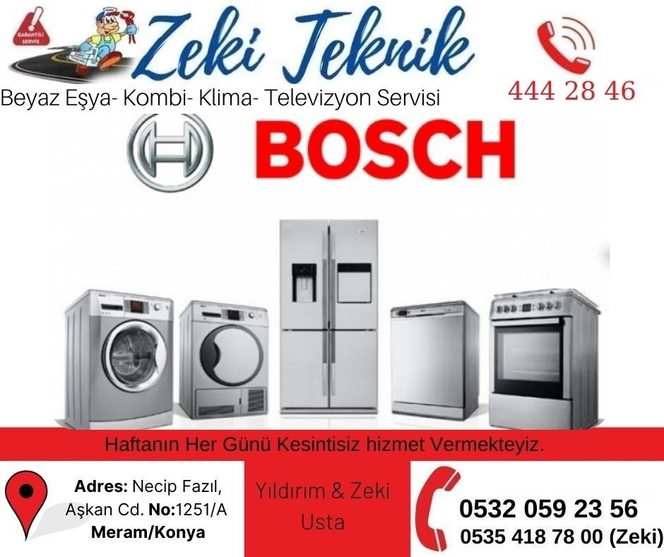 Meram Bosch Beyaz Eşya Servisi
